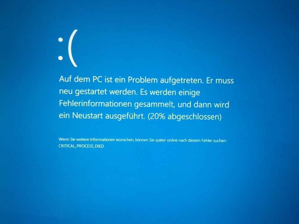 Windows Fehler - Bluescreen